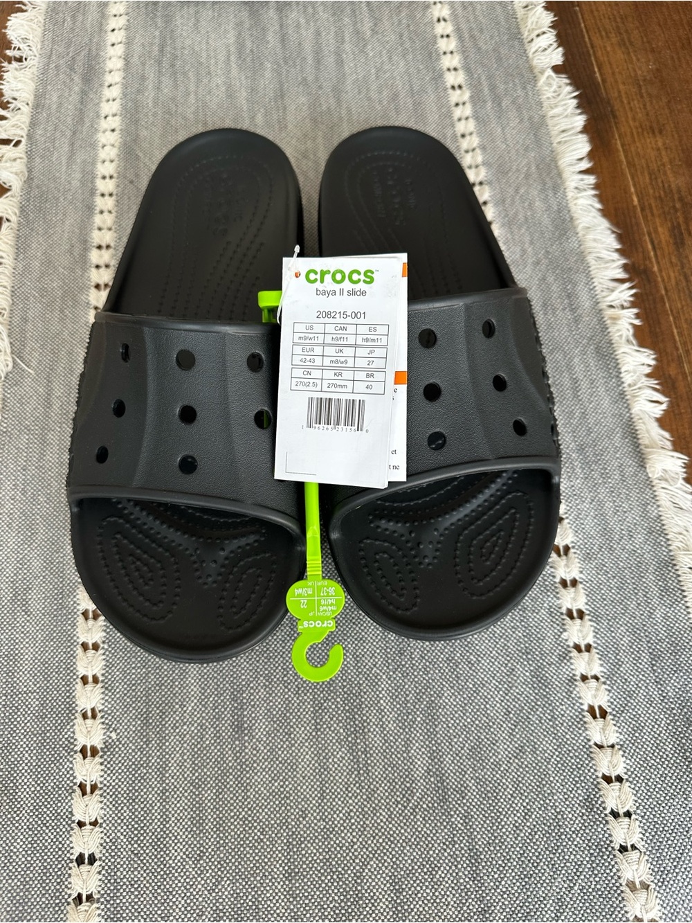 CROCS Man Baya II Slide in Black